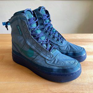 Nike Air Force 1 Shell AF1 BQ6096-300 Midnight Turquoise - Women's Size 5.5